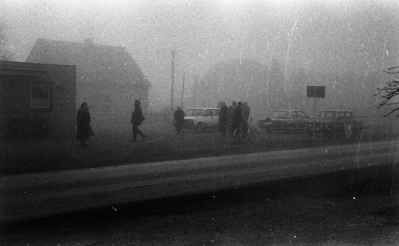 Dagmar Hochová - Pokládání věnců na hrobě Jana Masaryka na hřbitově v Lánech, 14. 3. 1991