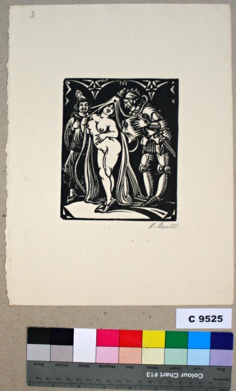 Karel Němec - Žena s mnichem a rytířem