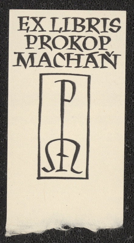 Oldřich Menhart - Ex libris Prokop Macháň