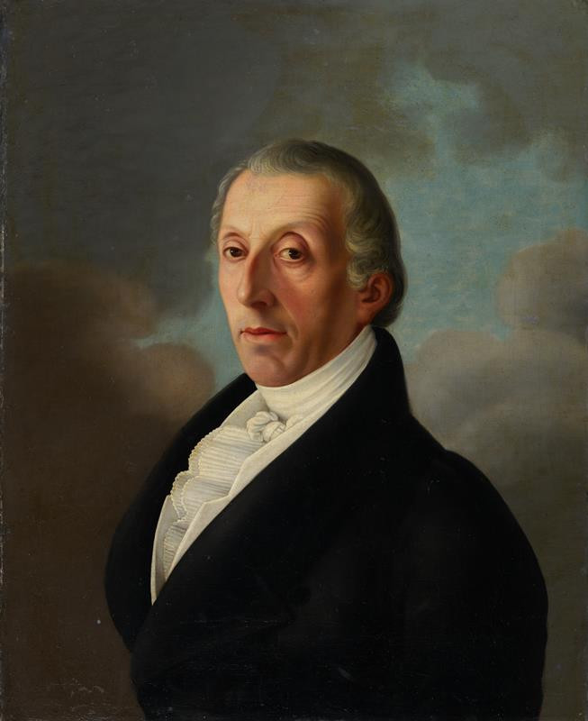 Josef Švanda (Schwanda) - Podobizna dr. Františka Antonína Teindla (1768 -1859), hospodářský rada hraběte Leopolda