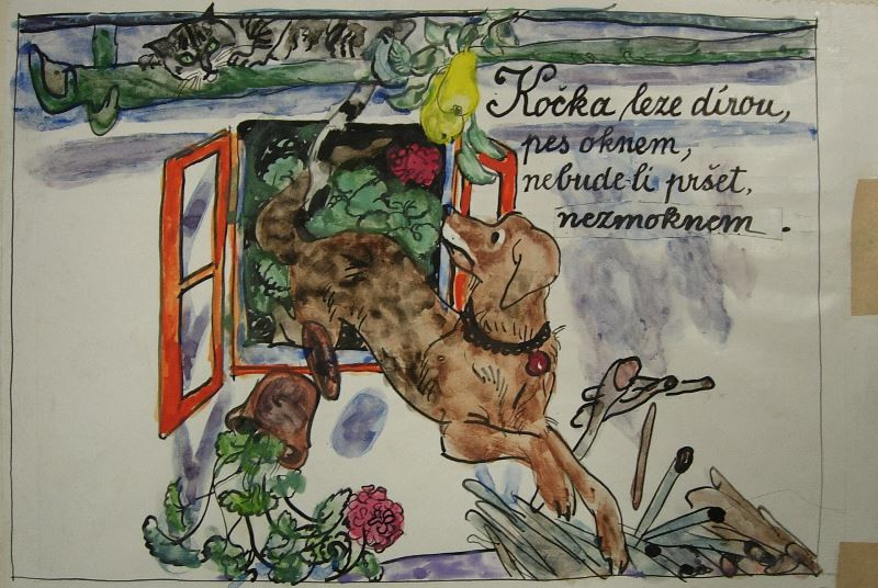 Antonín Strnadel - Kolo kolo mlýnské: Kočka leze dírou