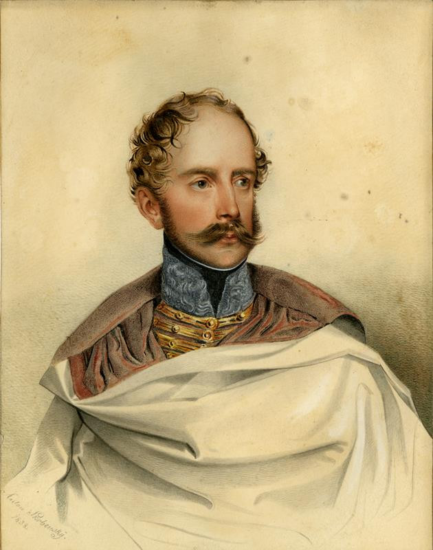 Antonín Skrbenský - Podobizna Dominika, hraběty Vrbny v husarské uniformě majora
