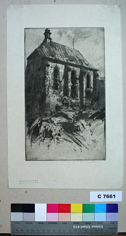 Jan Charles Vondrouš - Rozbitá kaple u sv. Anežky