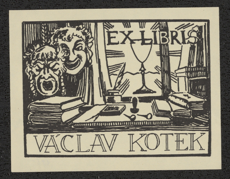 František Hradecký - Ex libris Václav Kotek