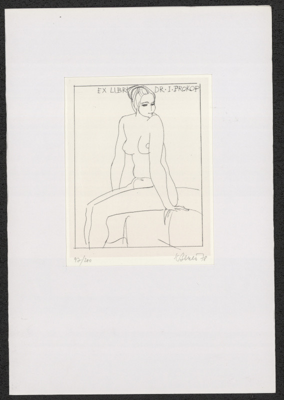 Karel Beneš/1932 - Exlibris Dr. I. Prokop