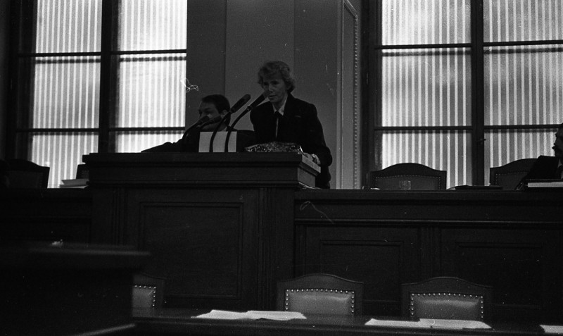 Dagmar Hochová - Dagmar Burešová, předsedkyně České národní rady, 20. 12. 1991