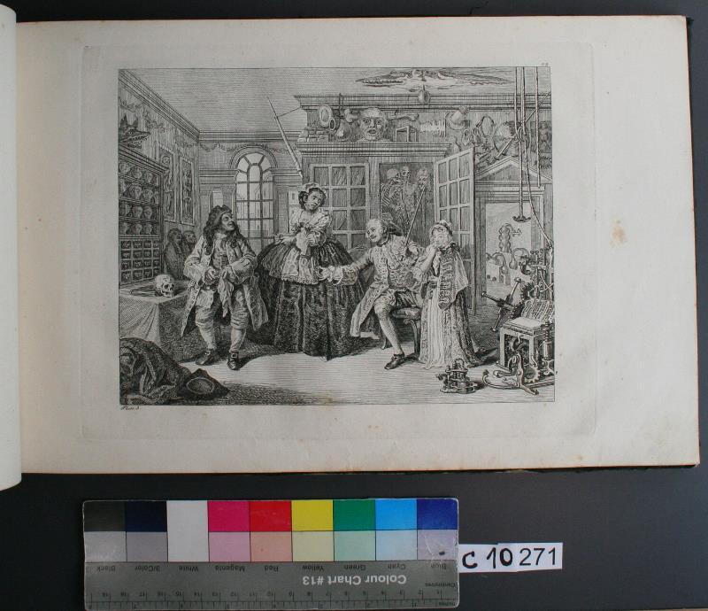 William Hogarth - Marriage a la Mode 3. Plate. in Hogarths Kupferstiche