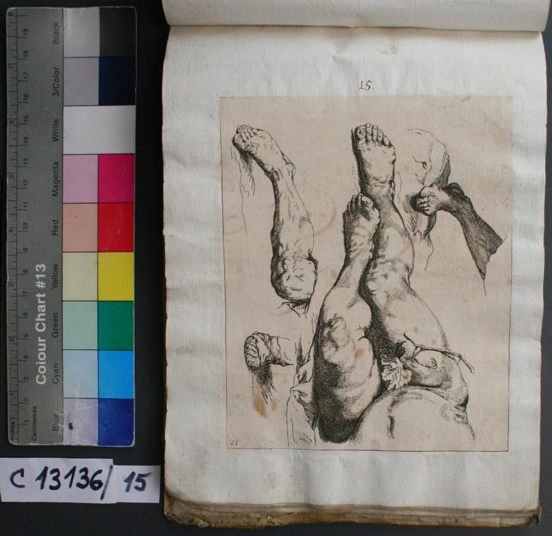 Jusepe (José) de Ribera - Livre de Portraiture: studie nohy