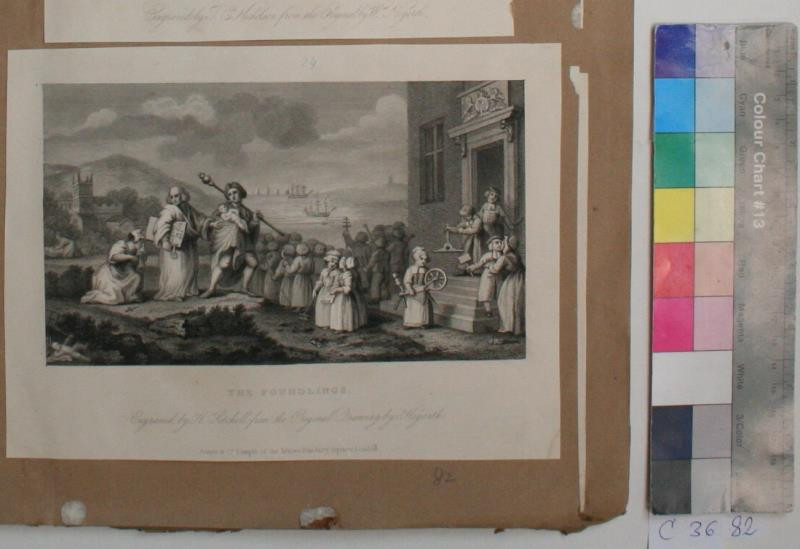 H. Settchell - The Foundlings. in album VI. from the Original by W. Hogarth