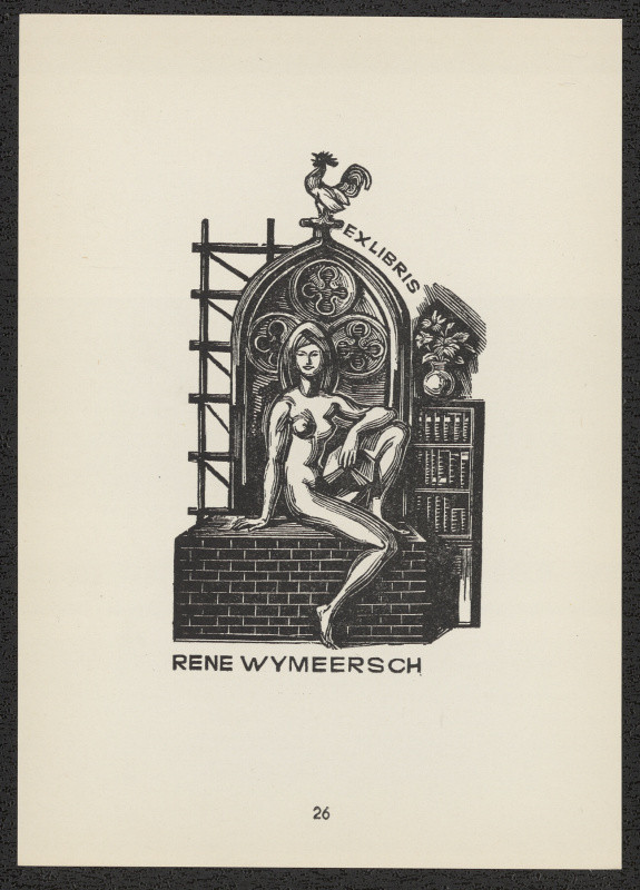 Emil Kotrba - Ex libris Rene Wymeersch. in Ex libris Emil Kotrba. Praha 1969