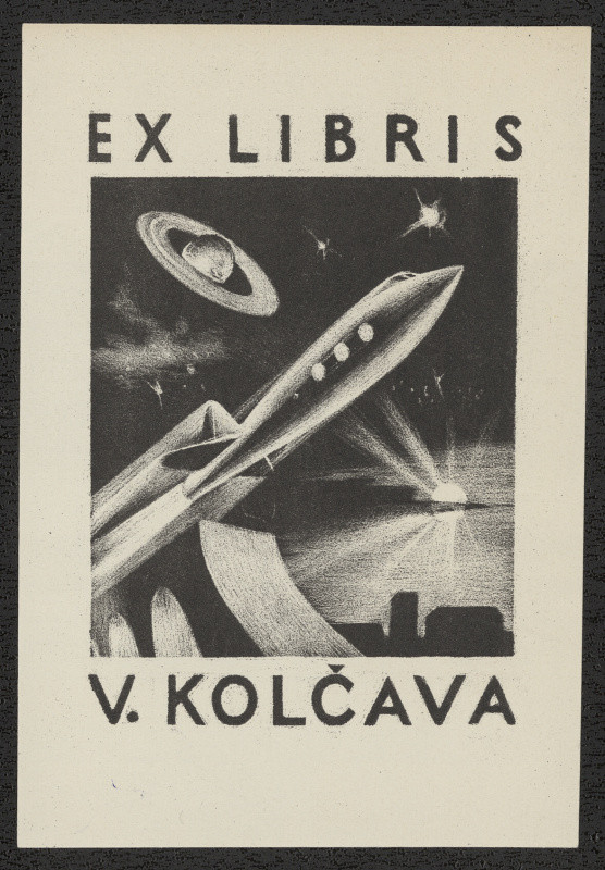 Jaroslav Hrabec - Ex libris V. Kolčava