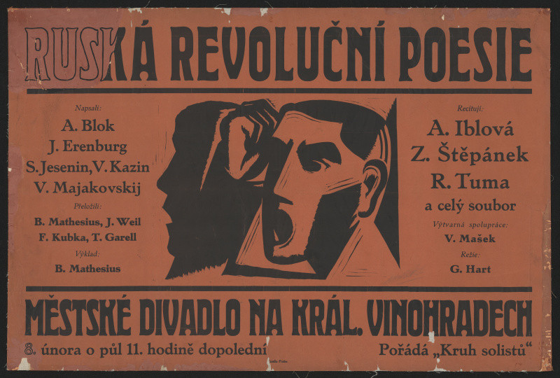 Václav Mašek - Ruská revoluční poesie,Městské divadlo na Král. Vinohradech