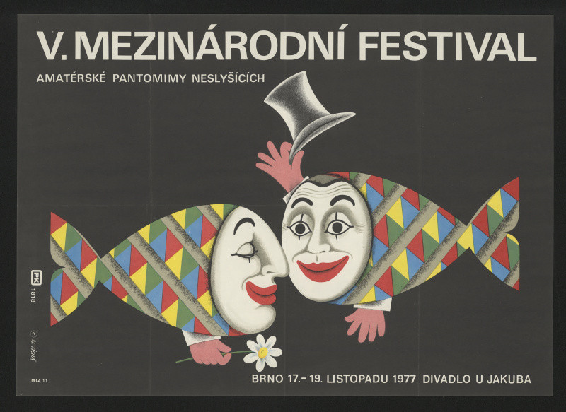 Marie Tichá - Mezinárodní festival amatérské pantomimy neslyšících Brno 1977 Divadlo U Jakuba