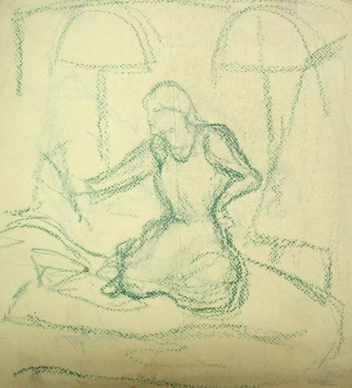 Jan Trampota - Sedící žena