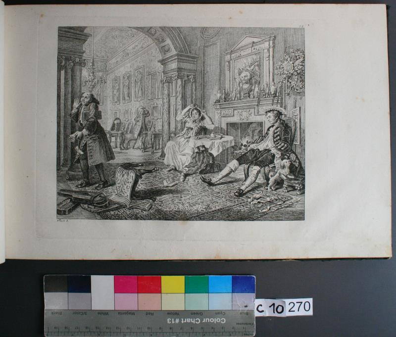 William Hogarth - Marriage a la Mode 2. Plate. in Hogarths Kupferstiche