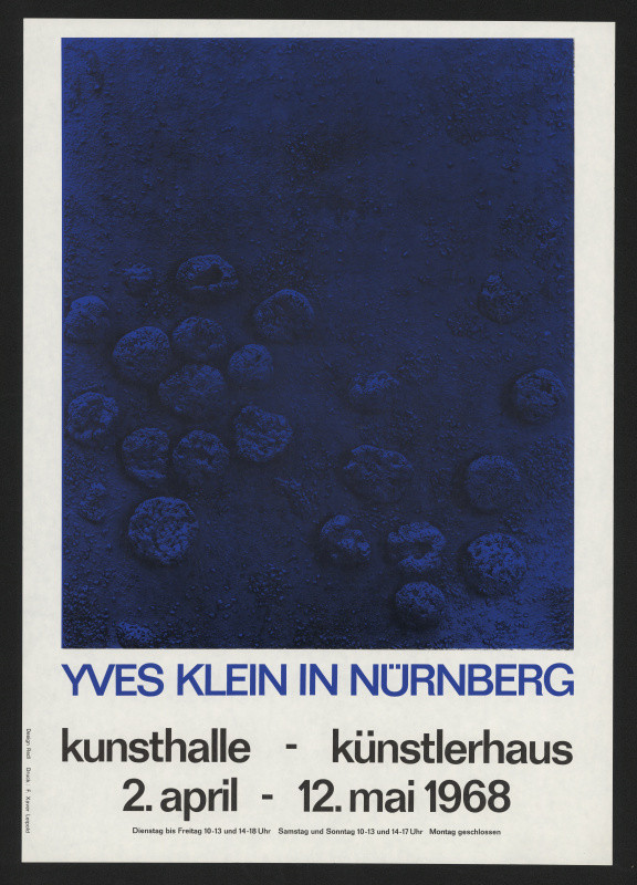 Redl - Yves Klein in Nürnberg.