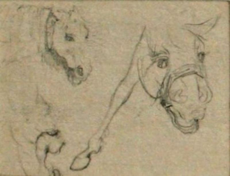 Alfons Mucha - Studie koně