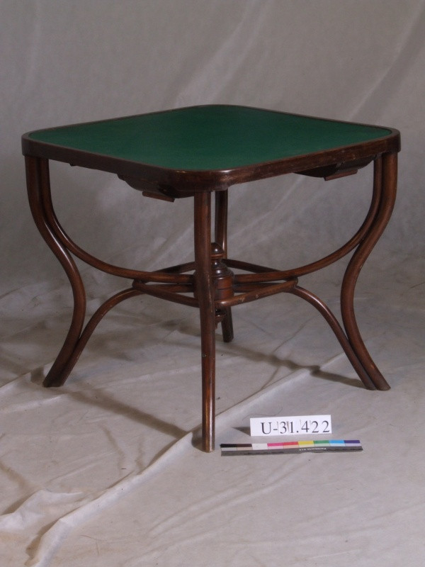 Gebrüder Thonet - karetní stůl z ohýbaného dřeva