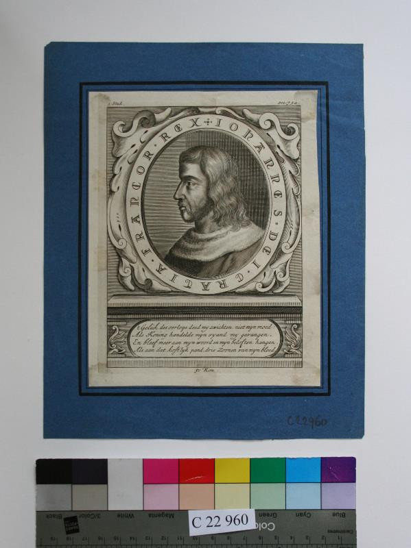 neznámý grafik nizozemský - Francorum  rex  Johannes