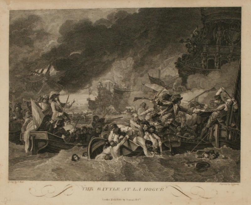 Robert de Launay - The battle at la Hogue