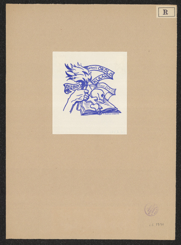 M. Rašica - Exlibris Antonii Okolo Kulak