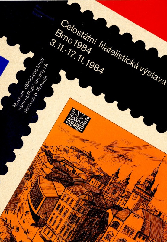 Jan Rajlich st. - Celostátní filatelistická výstava Brno 1984. Muzeum dělnického hnutí