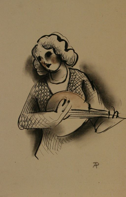 Antonín Procházka - Dívka s kytarou