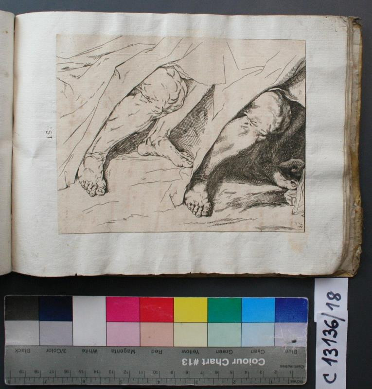 Jusepe (José) de Ribera - Livre de Portraiture: studie nohy
