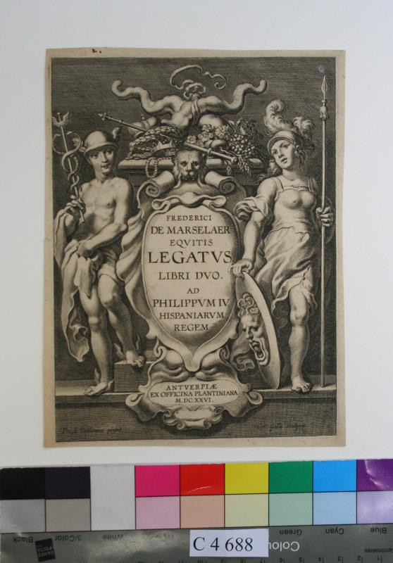 Cornelis Galle II. - Titulní  list : Frederici  de  Marselaert ...