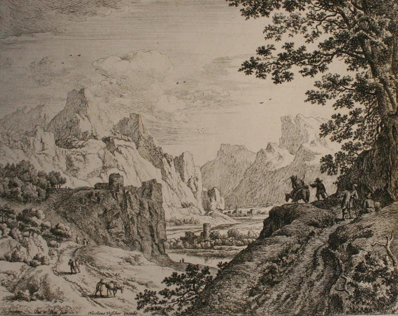 Jan van Aken - Rozmlouvající venkované na kopci