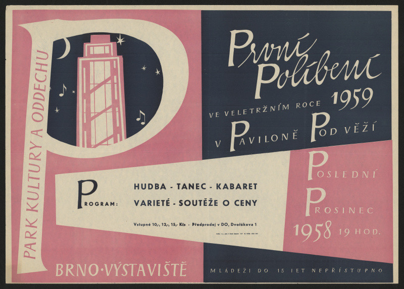 neznámý - První políbení ve veletržním roce 1959. Pavilon pod věží, Brno - Výstaviště