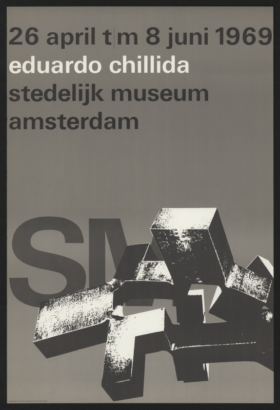 Wim (Willm Hendrick) Crouwel - Eduardo Chillida. Stedelijk Museum Amsterdam 1969