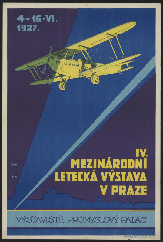 Novotný - IV. Mezinárodní letecká výstava v Praze 1927. Výstaviště, Průmyslový palác