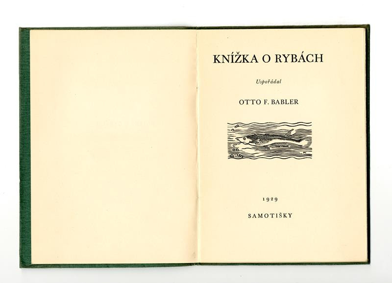 Hlasy (edice), Otto F. Babler, Karel Minář - Knížka o rybách