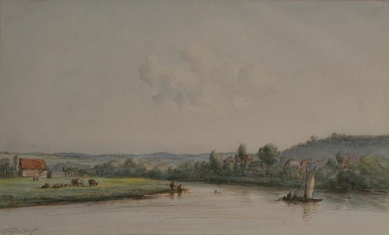 Jan van Ravenswaay - Vesnice u řeky