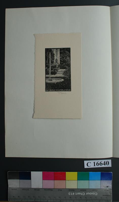 František Kobliha - Ex libris  H. Koblihová