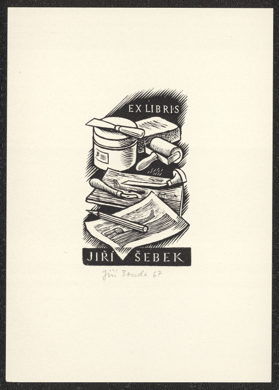 Jiří Bouda - Ex libris Jiří Šebek