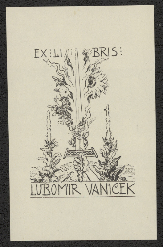 Arnošt (Ernst) Hrabal - Ex libris Lubomír Vaníček