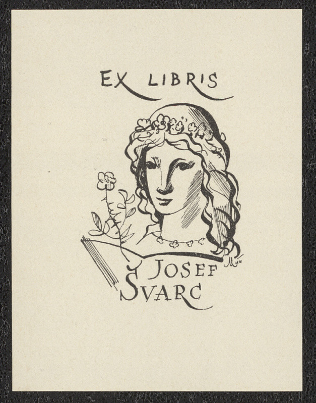 Antonín Marek Lukáš Machourek - Ex libris Josef Švarc