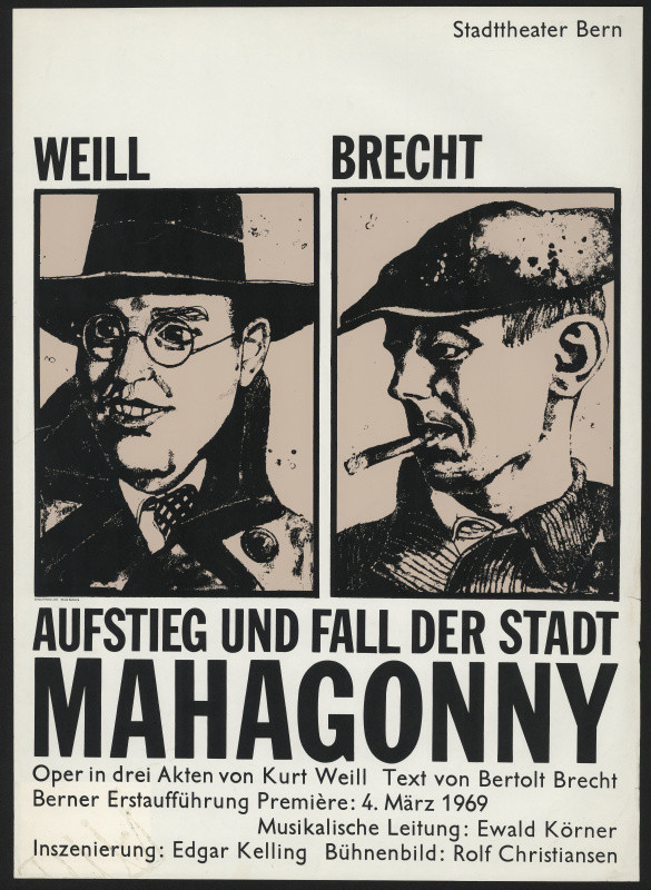 Heinz Jost - Weill / Brecht: Aufstieg und Fall der Stadt Mahagonny