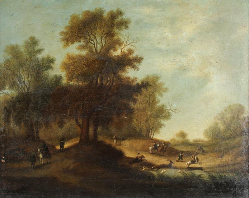 Claes (Nicolaes) Berchem - způsob - Hon na jeleny