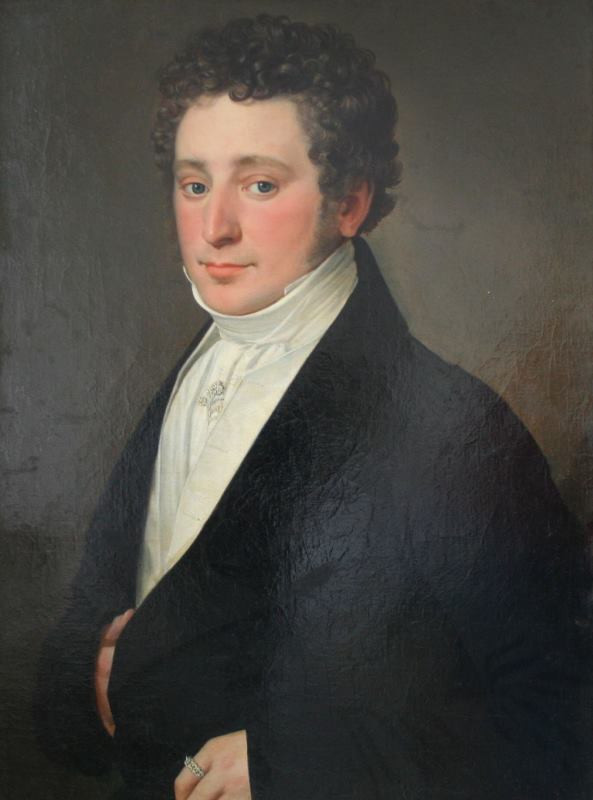 Antonín Machek - Podobizna mladého muže s kučeravými vlasy