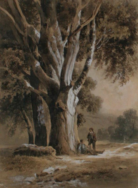Josef Mössmer - Poutníci pod stromem