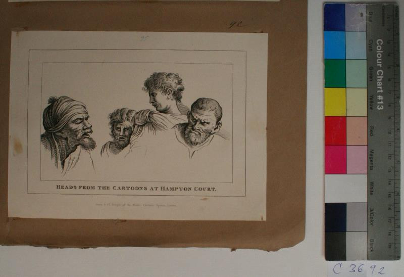 neznámý rytec - Heads from the Cartoons. in album VI. from the Original by W. Hogarth