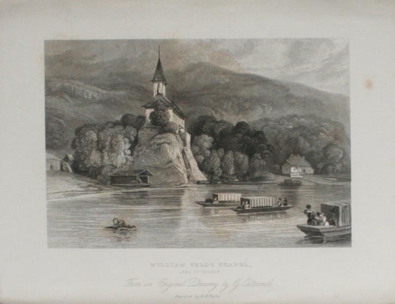 Albert Henry Payne - Ženevské jezero - Tellova kaple