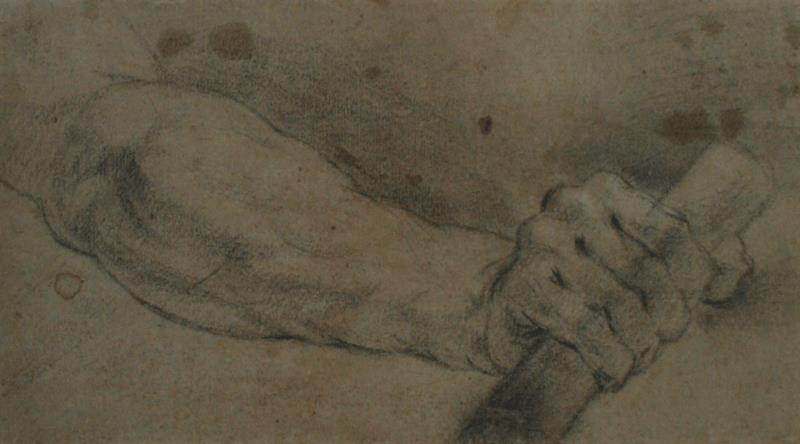 Anthony van Dyck - Studie paže s tyčí