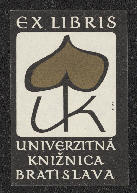 Emil Bačík - Ex libris Univerzitná knižnica Bratislava