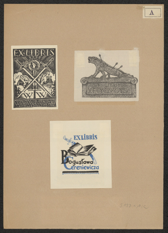 Gracian Achremowicz - Exlibris Boguslawa Cereniewicza