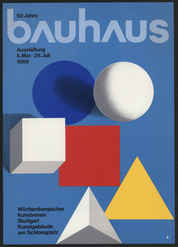 Herbert Bayer - 50 Jahre Bauhas Ausstellung ... 1968 Württembergischer Kunstverein Stuttgart