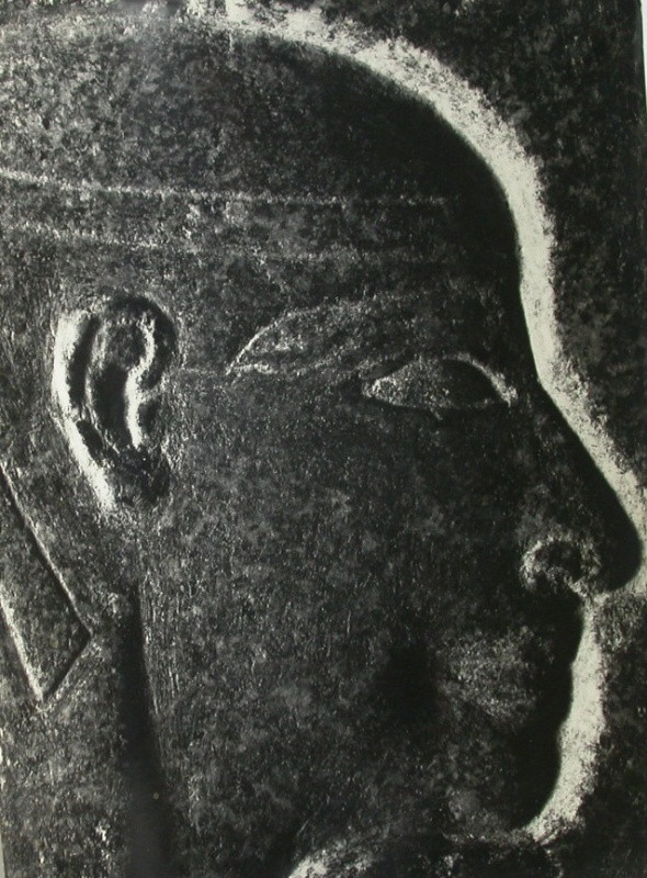 Jan Svoboda - Bez názvu (Egyptský reliéf, hlava), z cyklu Pojednání o plastice / Untitled, from the Essays on Sculpture cycle